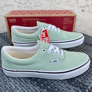 Vans Era Low Top Skate Shoe in Green Ash